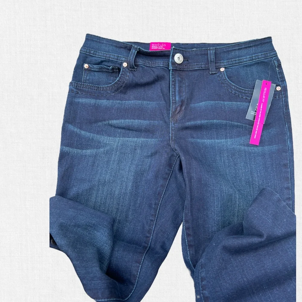 Boot Cut Short Sleek Tailored Fit Through Hip & Thighs Regular Fit Jeans by INC